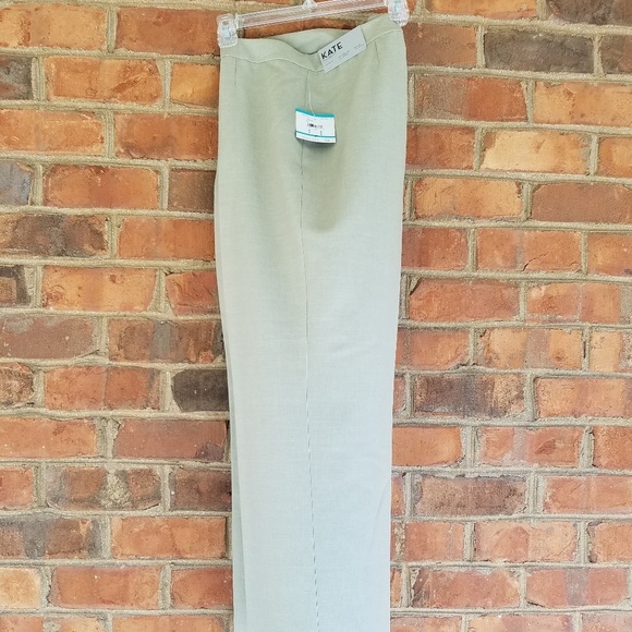 Kasper Kate Pants Classic Fit 16P Sage New Petite Pants Slacks Trousers - Picture 3 of 9